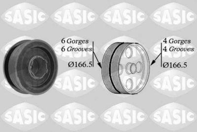 Belt Pulley, crankshaft SASIC 9001808