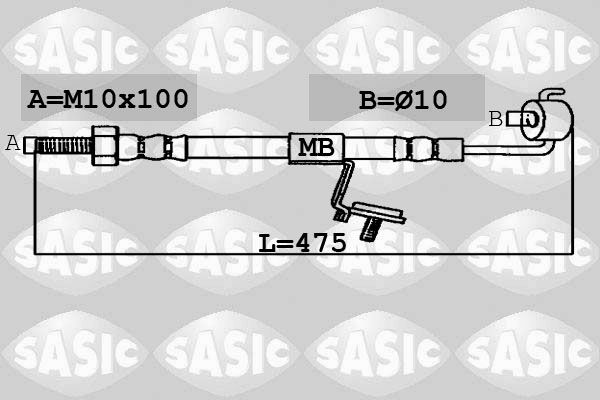 SASIC SBH6320 Brake Hose