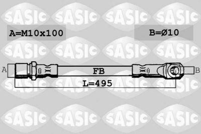 Brake Hose SASIC SBH6350