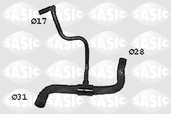SASIC SWH4296 Radiator Hose