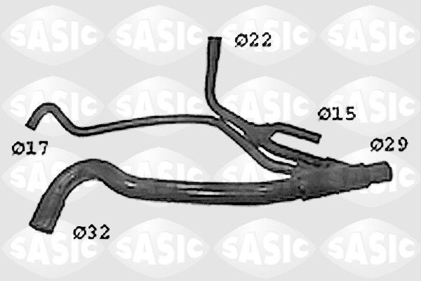 SASIC SWH4300 Radiator Hose