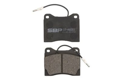 Brake Pad Set, disc brake SBP 07-AG001