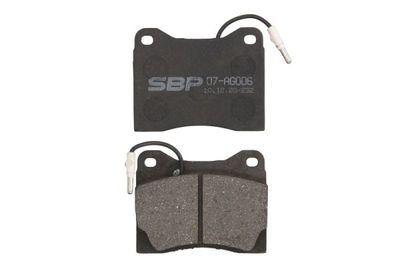 Brake Pad Set, disc brake SBP 07-AG006