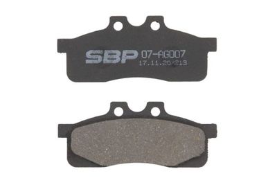 Brake Pad Set, disc brake SBP 07-AG007