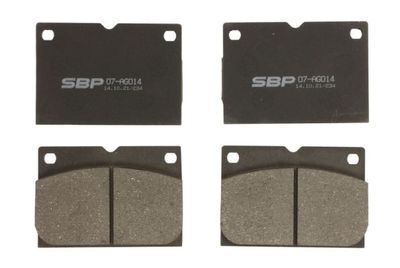 Brake Pad Set, disc brake SBP 07-AG014