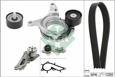 Water Pump + V-Ribbed Belt Kit Schaeffler INA 529 0544 30