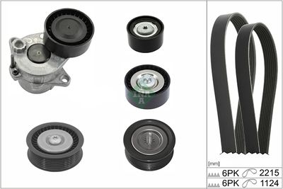 V-ribbed Belt Set Schaeffler INA 529 0589 10