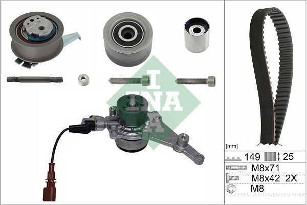 Schaeffler INA 530 0835 30 Water Pump & Timing Belt Kit