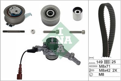Water Pump & Timing Belt Kit Schaeffler INA 530 0835 30
