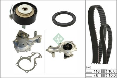 Water Pump & Timing Belt Kit Schaeffler INA 530 0958 30