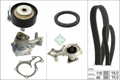 Water Pump & Timing Belt Kit Schaeffler INA 530 0959 30