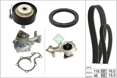 Water Pump & Timing Belt Kit Schaeffler INA 530 0960 30