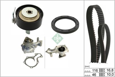 Water Pump & Timing Belt Kit Schaeffler INA 530 0961 30