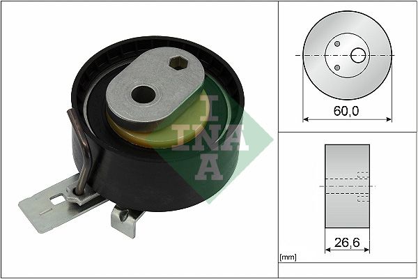Schaeffler INA 531 0938 10 Tensioner Pulley, timing belt
