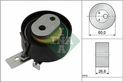 Tensioner Pulley, timing belt Schaeffler INA 531 0938 10