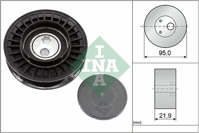 Tensioner Pulley, V-ribbed belt Schaeffler INA 531 0963 10