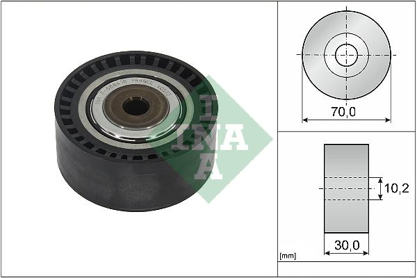 Schaeffler INA 532 1146 10 Deflection/Guide Pulley, V-ribbed belt