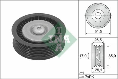 Deflection/Guide Pulley, V-ribbed belt Schaeffler INA 532 1181 10