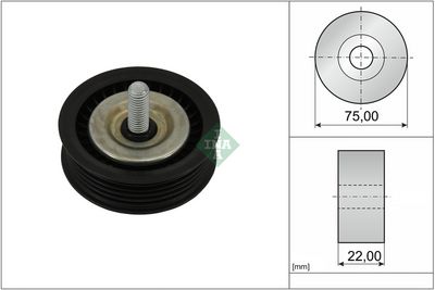 Deflection/Guide Pulley, V-ribbed belt Schaeffler INA 532 1197 10
