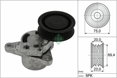Belt Tensioner, V-ribbed belt Schaeffler INA 534 0822 10