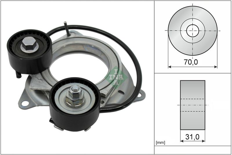 Schaeffler INA 534 1011 10 Belt Tensioner, V-ribbed belt