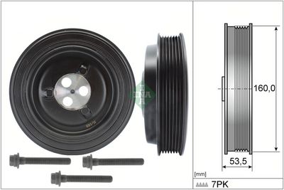 Belt Pulley Set, crankshaft Schaeffler INA 544 0132 20