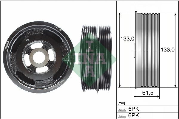 Schaeffler INA 544 0167 10 Belt Pulley, crankshaft