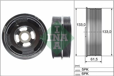 Belt Pulley, crankshaft Schaeffler INA 544 0167 10