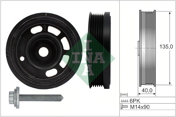 Schaeffler INA 544 0172 20 Belt Pulley Set, crankshaft
