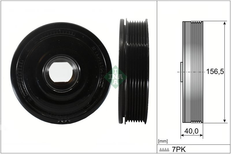 Schaeffler INA 544 0187 10 Belt Pulley, crankshaft