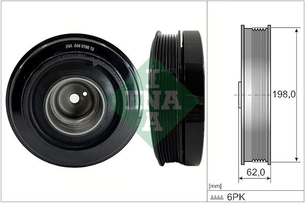 Schaeffler INA 544 0196 10 Belt Pulley, crankshaft