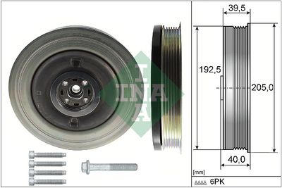 Belt Pulley Set, crankshaft Schaeffler INA 544 0503 20