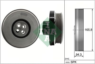 Belt Pulley, crankshaft Schaeffler INA 544 0602 10