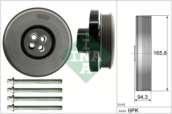 Schaeffler INA 544 0602 20 Belt Pulley Set, crankshaft