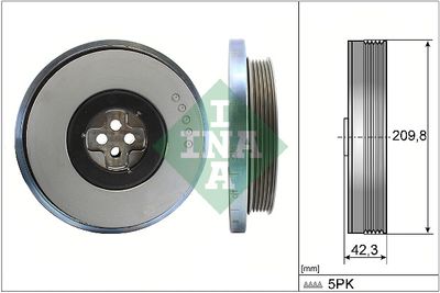 Belt Pulley, crankshaft Schaeffler INA 544 0606 10