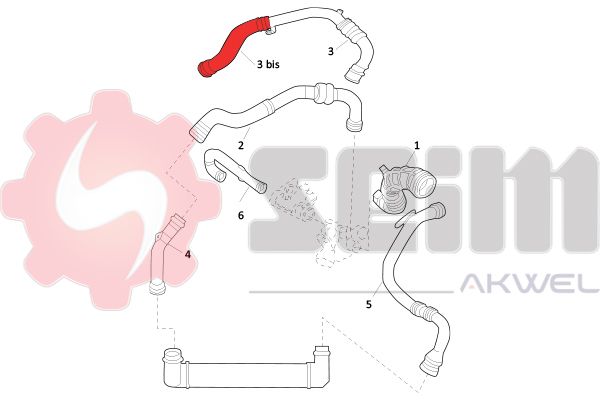 SEIM 981528 Charge Air Hose