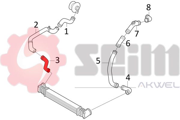 SEIM 981585 Charge Air Hose