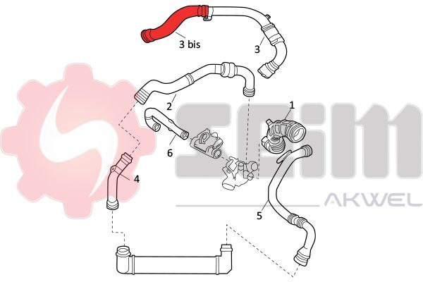 SEIM 982128 Charge Air Hose