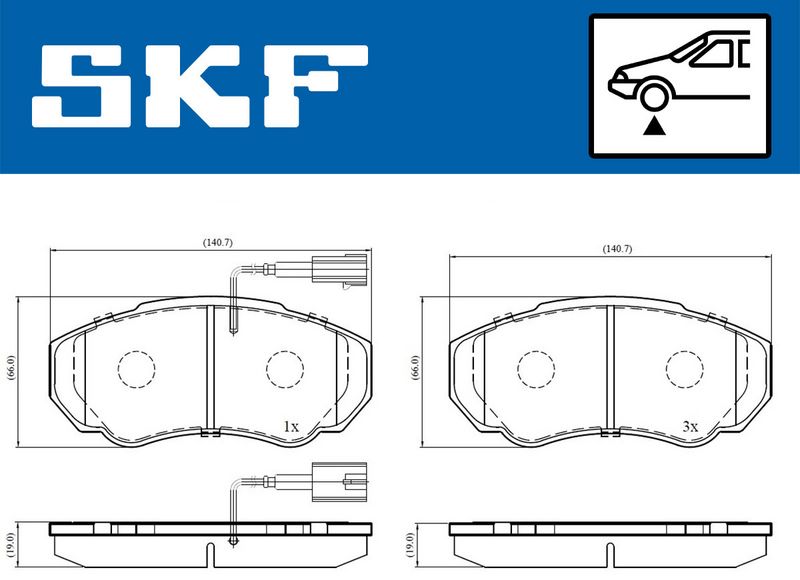 SKF VKBP 80273 E Brake Pad Set, disc brake