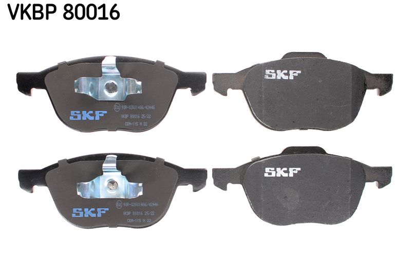 SKF VKBP 80016 Brake Pad Set, disc brake