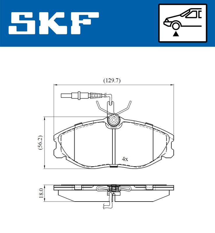 SKF VKBP 80477 E Brake Pad Set, disc brake