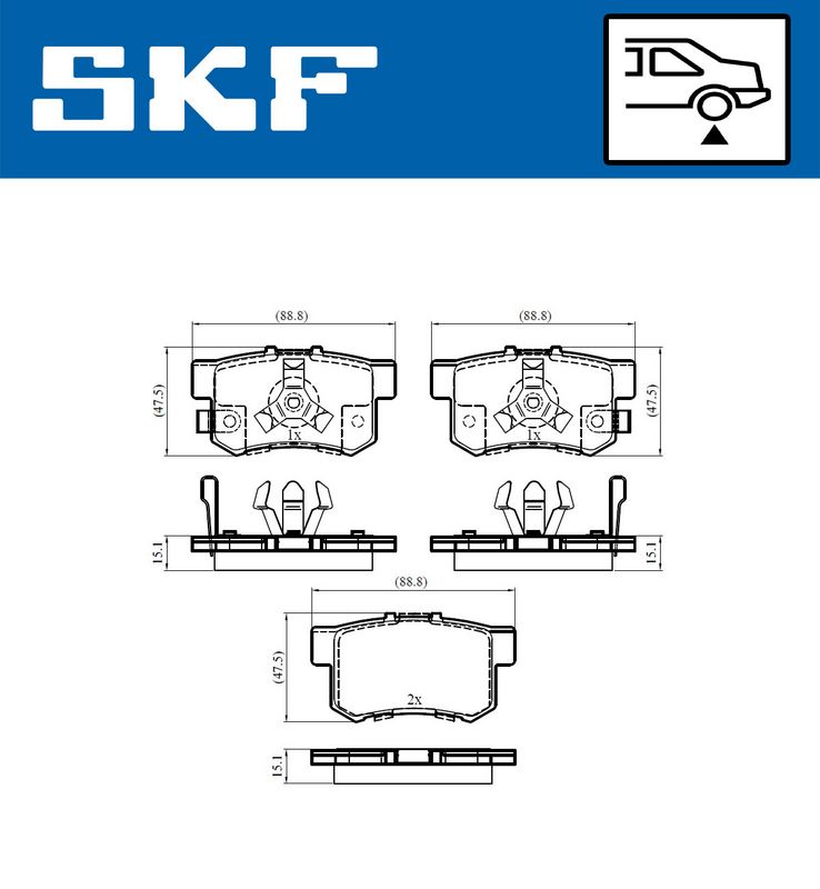 SKF VKBP 90397 A Brake Pad Set, disc brake