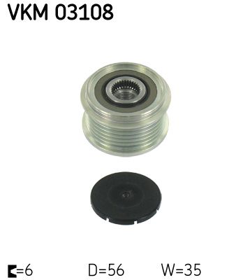 Alternator Freewheel Clutch SKF VKM 03108