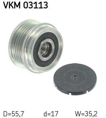 Alternator Freewheel Clutch SKF VKM 03113