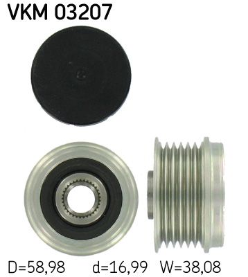 Alternator Freewheel Clutch SKF VKM 03207