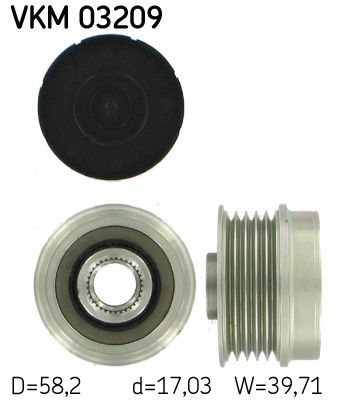 SKF VKM 03209 Alternator Freewheel Clutch