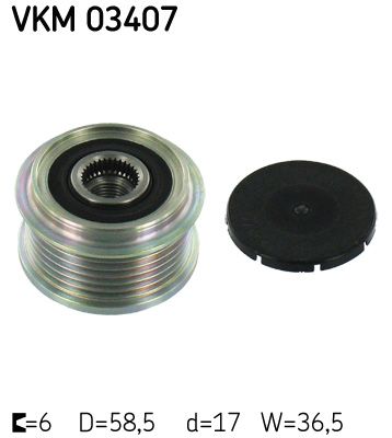 SKF VKM 03407 Alternator Freewheel Clutch