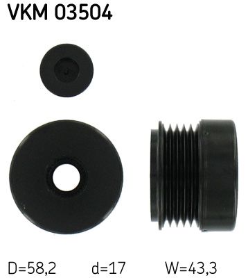 Alternator Freewheel Clutch SKF VKM 03504