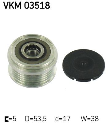 SKF VKM 03518 Alternator Freewheel Clutch