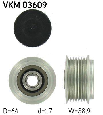 Alternator Freewheel Clutch SKF VKM 03609